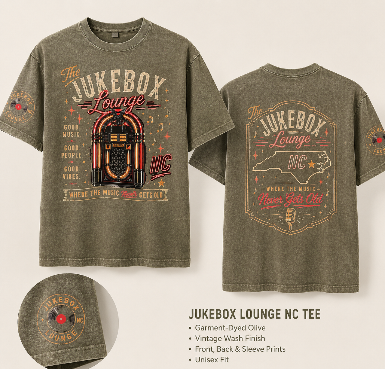 Jukebox Lounge NC Tee
