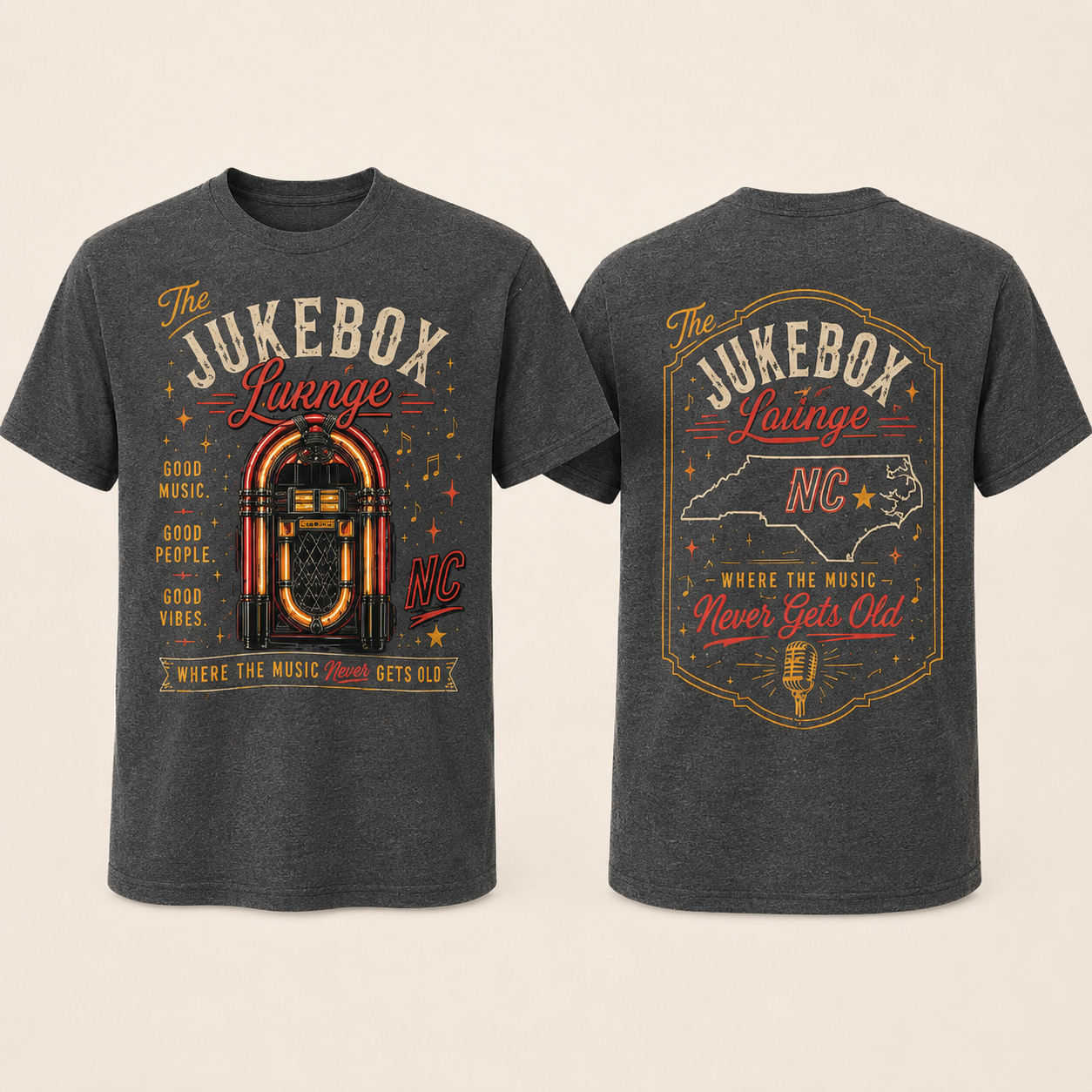 After Dark Jukebox in Heather Dark Grey