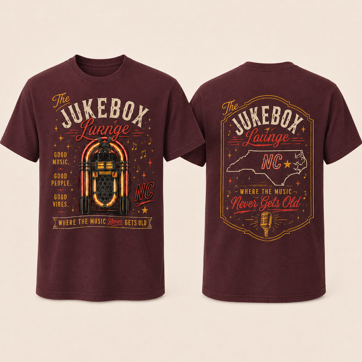 After Dark Jukebox in Maroon
