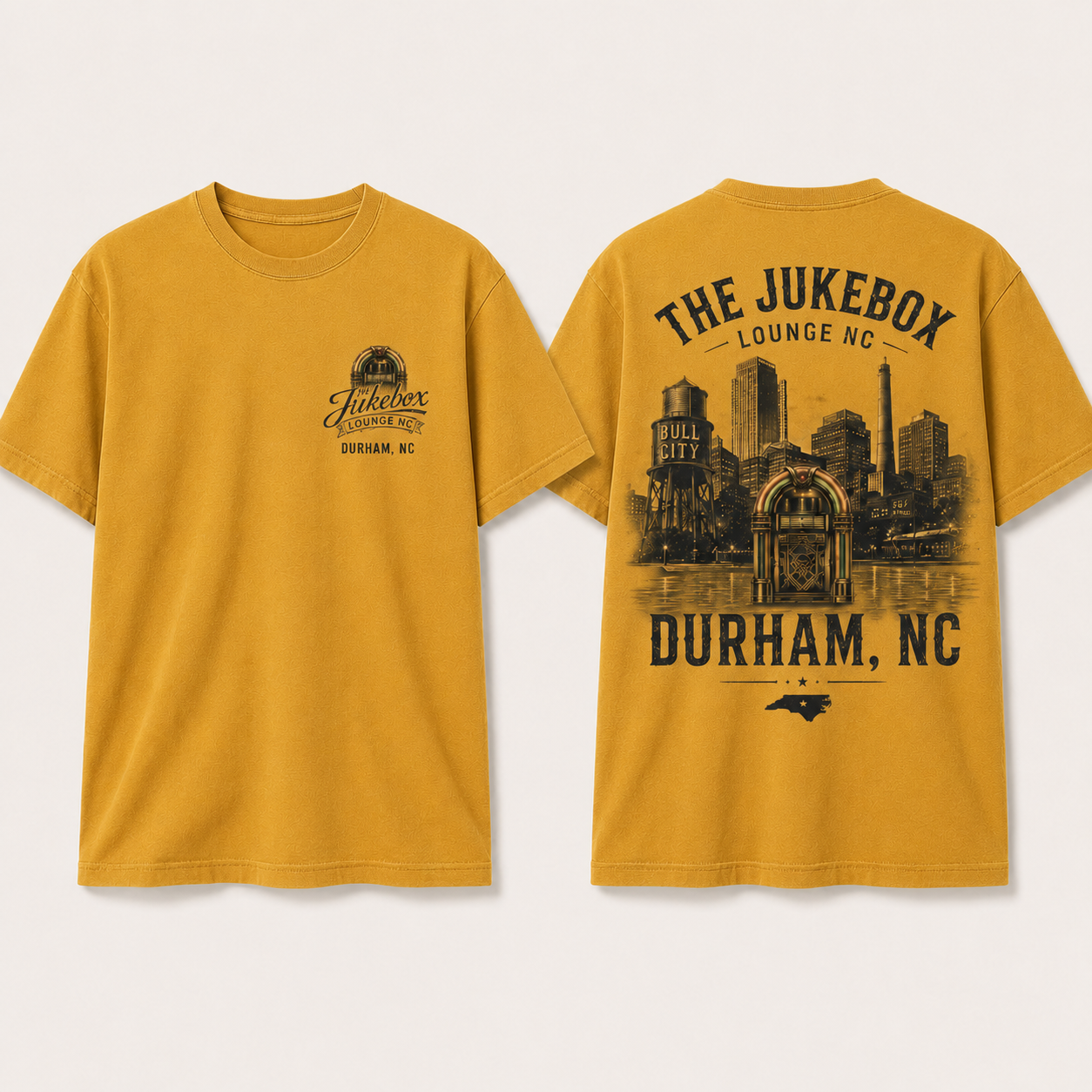 Bull City Nights in Gold
