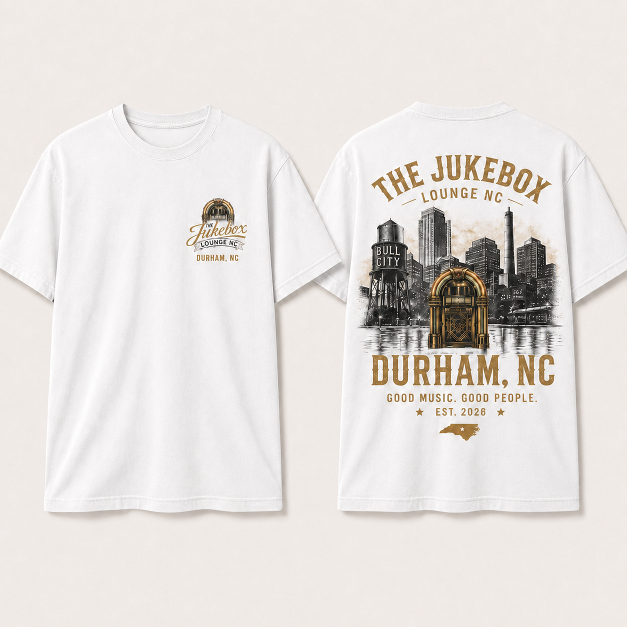 Bull City Nights in White